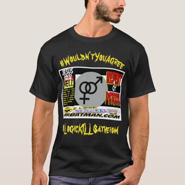 camiseta do #Wouldn'tYouAgree de MrBATMAN.com (Frente)