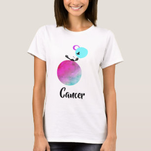 Camiseta Do zodíaco bonito do cancer das mulheres do *~*