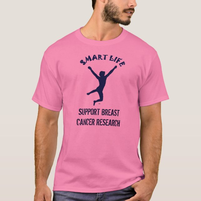 Camiseta Doação da pesquisa de cancro da mama (Frente)