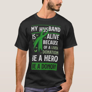 Camiseta Doação Hepática Câncer de figado Do Dador De Órgão