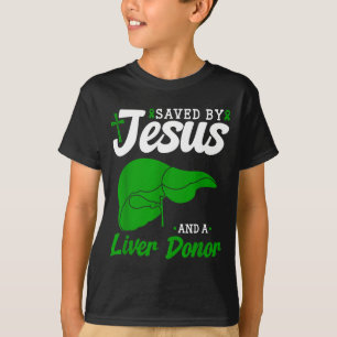 Camiseta Doador de Fígado Salvou Arte Bíblica do Transplant