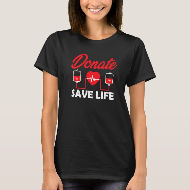 Camiseta Doador de Sangue Doação do Kit Phlebotomy Salve Vi (Frente)