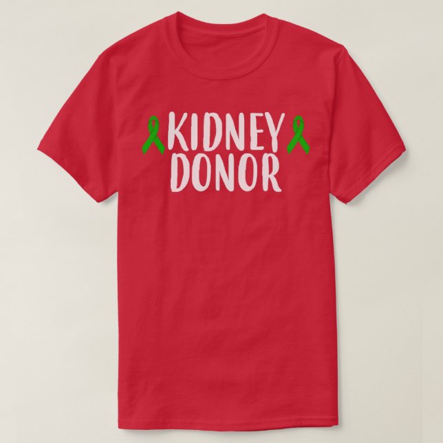 Camiseta Doador de transplante renal que viva 15 (Frente do Design)
