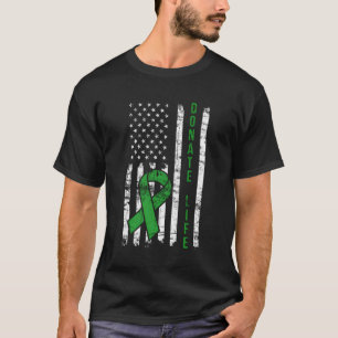 Camiseta Doador Distinto Vida Usa Sinalizador Orgão Doador 