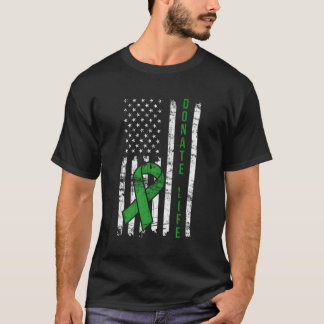 Camiseta Doador Distinto Vida Usa Sinalizador Orgão Doador 