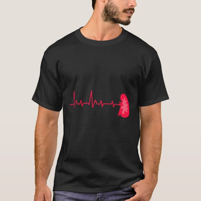 Camiseta Doador - Ekg Frequência Cardíaca (Frente)