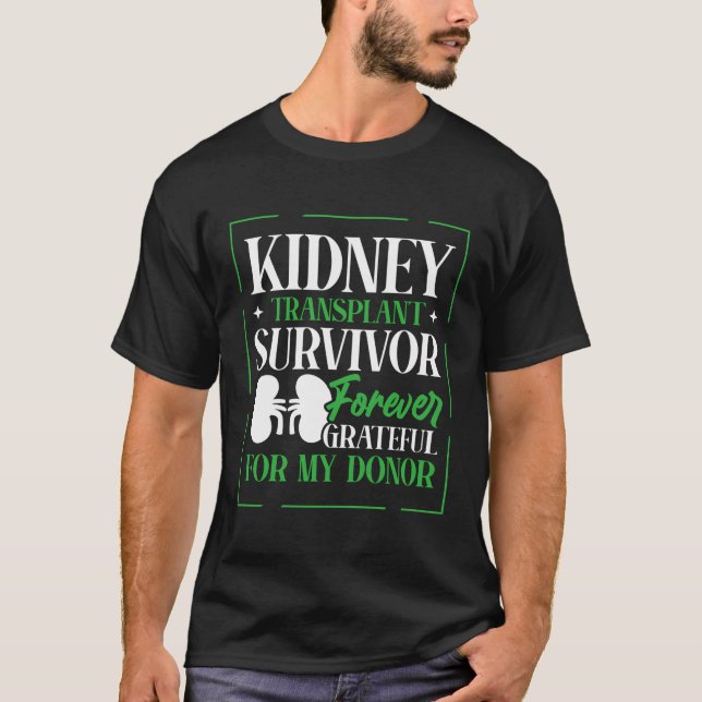 Camiseta Doador Orgânico Transplante Renal Profundo Doação  (Frente)