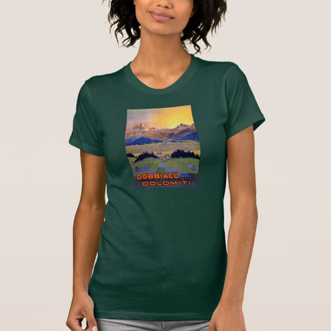 Camiseta Dobbiaco Toblach Itália Viagens vintage (Frente)
