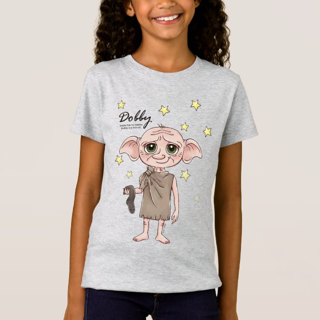 Camiseta Dobby Watercolor Character Art (Frente)