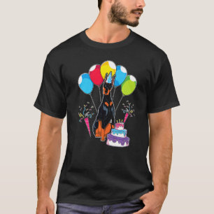 Camiseta Dober Dono de Animal de Estimação de Aniversário A