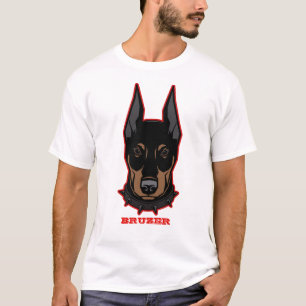 Camiseta Doberman Add Name Mascot Men