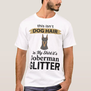Camiseta Doberman Brilho Amante de Cão Engraçado Design Vin