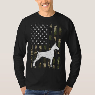 Camiseta Doberman Camouflage Usa Flag