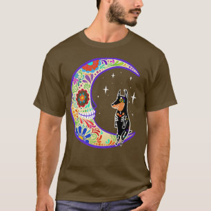 Camiseta Doberman Dia de Los Muertos Skeleton