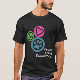CAMISETA DOBERMAN DO AMOR DA PAZ