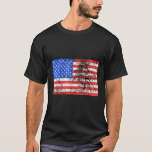 Camiseta Doberman Dog American Flag Dobie Usa Pinscher Owne