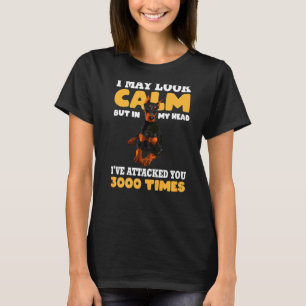 Camiseta Doberman Dog Pinscher Eu Posso Parecer Calmo