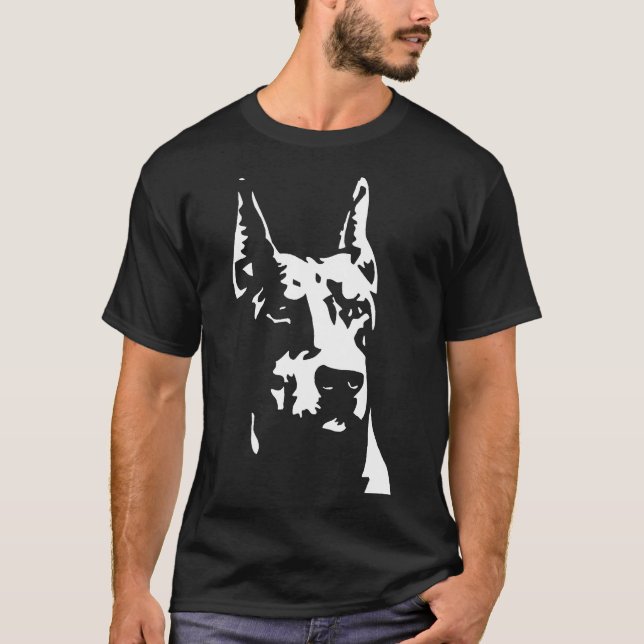 Camiseta Doberman Dog  Tee (Frente)