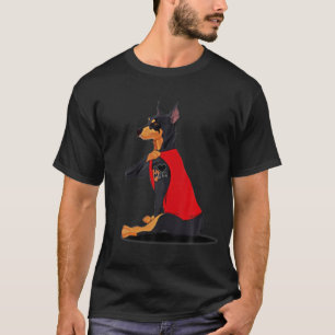 Camiseta Doberman Eu Amo Mãe Tatuada Mãe Dia das Mães