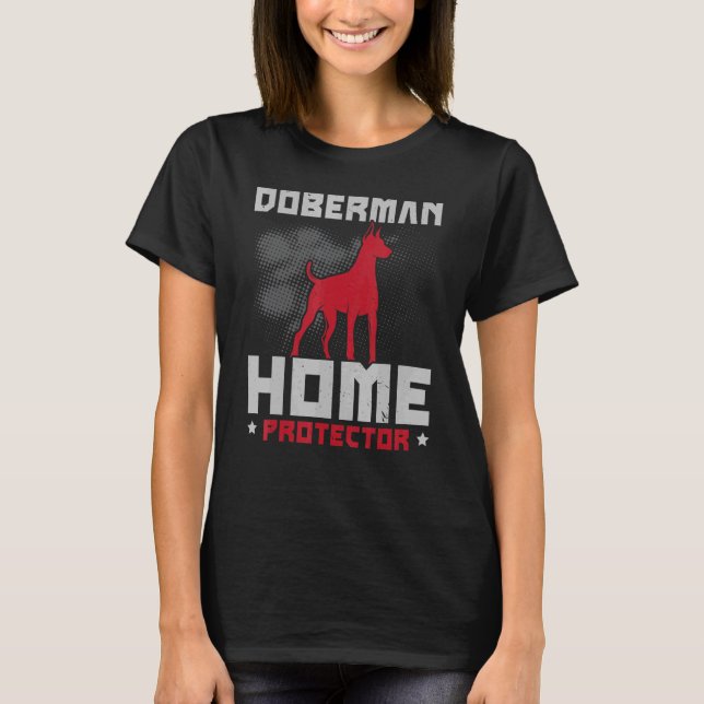 Camiseta Doberman Home Protetor Cachorro Cachorro Criador C (Frente)