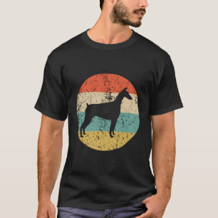 Camiseta Doberman Hoodie Vintage Retro Doberman Dog Hoodie