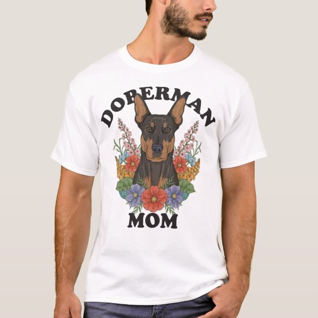 Camiseta Doberman Mãe (Frente)