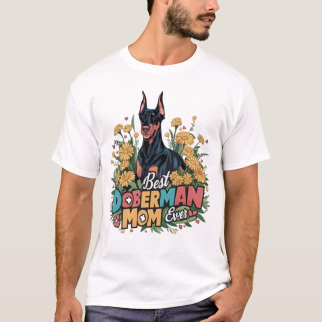 Camiseta Doberman Mãe (Frente)