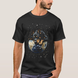 Camiseta Doberman No Espaço