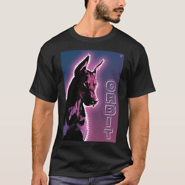 Camiseta Doberman Orbit Design 713 (Frente)