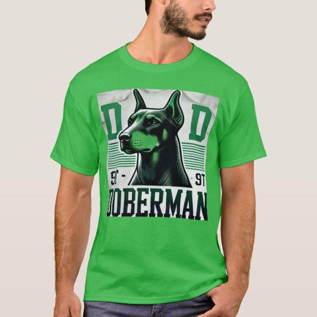 Camiseta Doberman Pai 9 T (Frente)