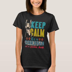 Camiseta Doberman Para Homens Crianças Doberman Pinscher Do