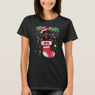 Camiseta Doberman Pinscher Cachorro De Natal Cachorro Sto