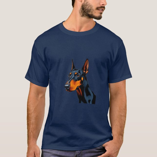 Camiseta Doberman Pinscher cão (Frente)