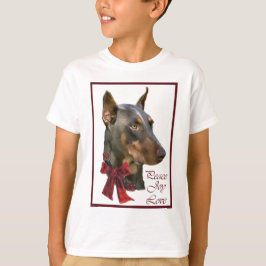 Camiseta Doberman Pinscher Christmas