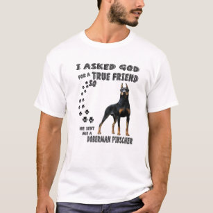 Camiseta Doberman Pinscher Cita Mãe, Dobie Dog Pai,