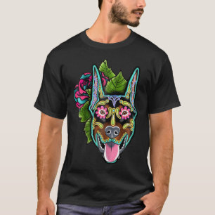 Camiseta Doberman Pinscher Cortou O Dia Do Morto Suga