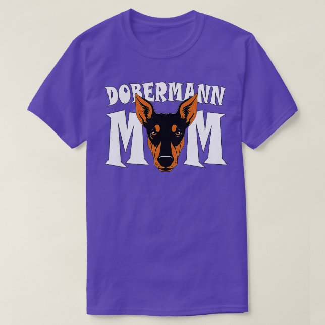 Camiseta Doberman Pinscher Dobermann Mãe Mãe Cachorro Bonit (Frente do Design)