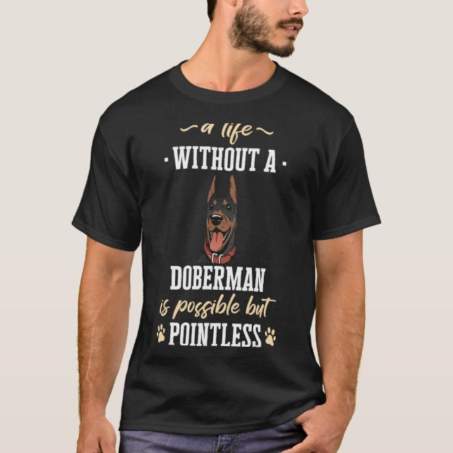Camiseta Doberman Pinscher Dog (Frente)