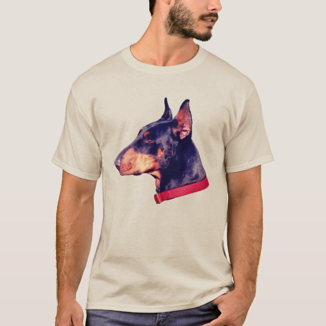 Camiseta Doberman Pinscher Dog Face (Frente)
