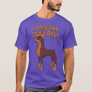Camiseta Doberman Pinscher Dog Lover Eu Só Gosto De Boas Me