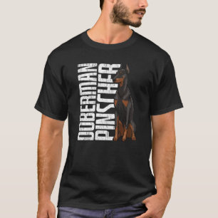 Camiseta Doberman Pinscher Engraçado Mulheres Cachorro Amor