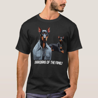 Camiseta Doberman Pinscher Guardiães Da Família