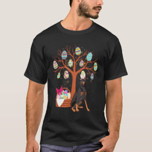 Camiseta Doberman Pinscher Hunt Eggs Tree Vintage Truck Eas