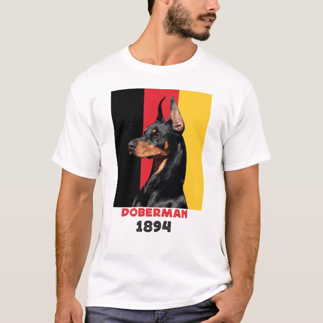 Camiseta Doberman Pinscher Mãe Pai 1894 (Frente)