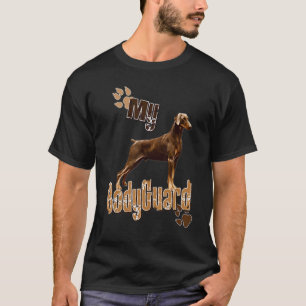 Camiseta Doberman Pinscher O Meu Protetor de Portas 1