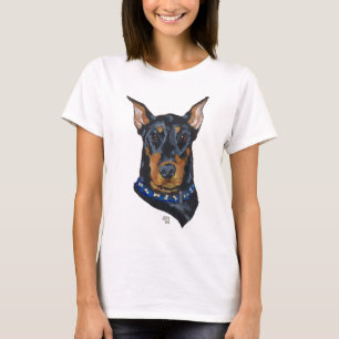 Camiseta Doberman Pinscher Preto