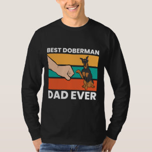 Camiseta Doberman Pinscher Proprietário Melhor Pai Doberman