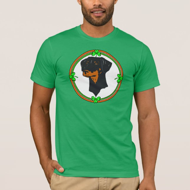 Camiseta Doberman Pinscher St Patricks (Frente)