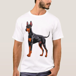 Camiseta Doberman Pinscher Vibrante