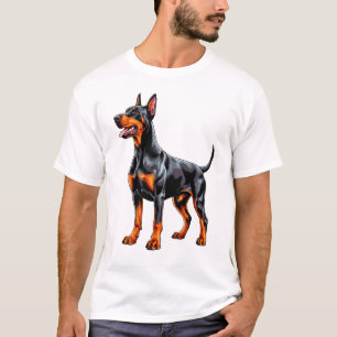 Camiseta Doberman Pinscher Vibrante